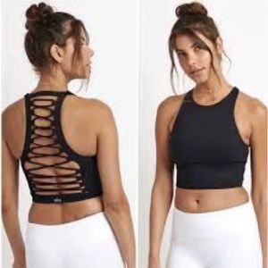 Alo Yoga Movement Bra Lace Back Black size L